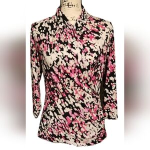 Chaus New York Pink Long Sleeve Top